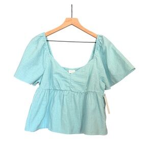 NWT Abound Baby Blue Women's Top